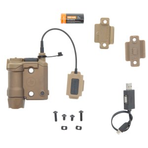 Crimson Trace Rail Master Pro Tan Green Laser White Light 0.50" AT 50 FT