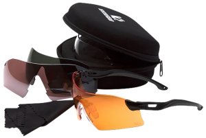 Pyramex Safety Drop Zone VGSB88KIT Multi Lens Anti-Fog Black Frame