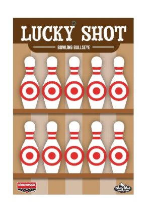 Birchwood Casey Dirty Bird Lucky Shot 12x18 Bowling Pins 6/ct