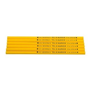 Brownells Mark-On Anything Pencils Yellow 6 Pack