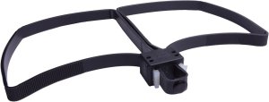 Camp UZIFLXCB Flex Cuff Black Handcuff Restraint, Adjustable Polymer, 7.50" x 1.50" x 1"