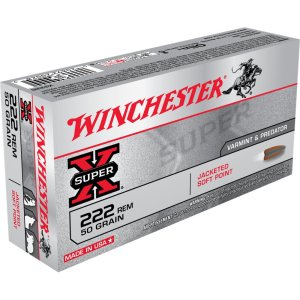 Winchester X222R Super X 55gr 3240fps JSP Ammo - 20 Bx/10