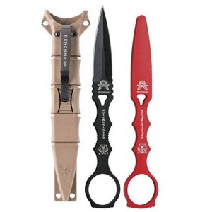 Benchmade 176BKSN-COMBO Dagger Double Edge 3.22" with Sand Sheath