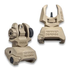 FAB DEFENSE FRBS Folding Backup Sights Kit Tan for Picatinny Rail