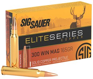 SIG SAUER Elite Copper Hunting .300 Win Mag 165 gr 3110 fps 20 Rounds