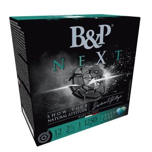 B&P 12B1NX8 12 Gauge 2.75" 1oz #8 Shot 1250fps 25 Rounds