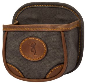 Browning Lona Shell Carrier 121388694 Flint Canvas Leather 25-Round Capacit