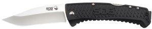 S.O.G SOG-TD1011-C Traction 3.50" Folding Clip Point Plain Satin 5Cr13M...