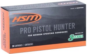 HSM Ammunition Pro Pistol Hunter .500 S&W Mag 400gr JSP