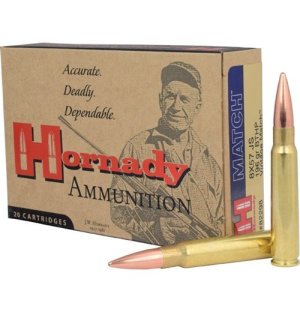 Hornady 82298 Match 8mm Mauser 196gr BTHP Ammo 20 Rounds