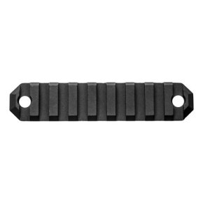 Grovtec GTSW229 3.8In 9-Slot Aluminum KeyMod Picatinny Rail Black