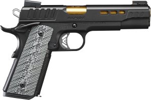 Rapide Kimber .45ACP 5" Black Pistol: Tru-Glo TFX Sights, 8-Round, G10 Grips