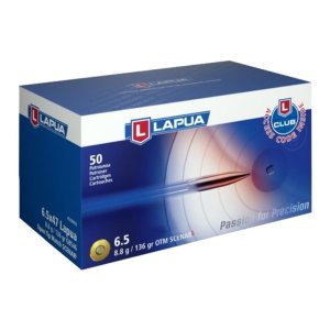 Lapua 4316063 6.5 Creedmoor 136gr Scenar OTM Rifle Ammo 50ct