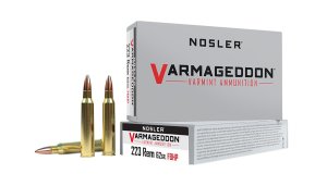 Nosler 40223 Varmageddon Varmint 223 Rem 62 gr FBHP Ammo 20 Box