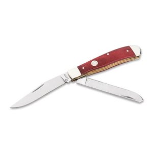 Boker TS 2.0 1095 Trapper Smooth Red Bone Dual-Blade Slipjoint