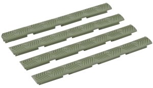 Ergo Grip M-LOK Slot Rail Covers 4-Pack Olive Drab Green 4332OD