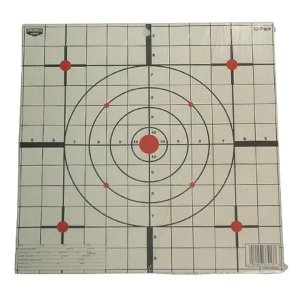 Birchwood Casey EZE-Scorer Sight-In 12" Bullseye Paper Hanging Black/White