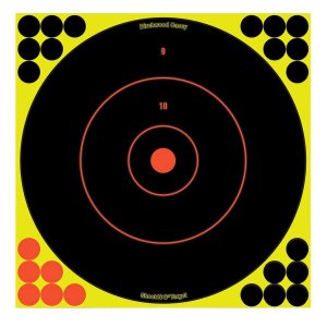 Birchwood Casey Shoot-N-C 12 In Bullseye Targets Black/Chartreuse 12-Pack