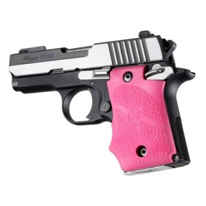 Hogue SIG P938 AMBI RUB GRIP W/FG PINK