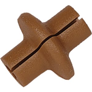 Pine Ridge Archery Kisser Button Slotted Brown - Model 2798-BR - 5.4 Grains - Soft Material - Comfortable Lip - Installs Without Removing String - Noise & Vibration Eliminator