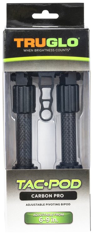 TRUGLO Tac-Pod Carbon Fiber/Aluminum Bipod 6-9In Picatinny Mount