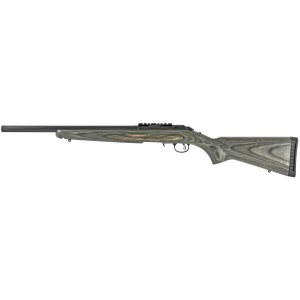 Ruger 8350 American Rimfire Target Rifle, 17 HMR, 18-Inch Threaded Bull Barrel, Satin Blued Alloy Steel, Black Laminate Stock, 9-Round Capacity, Optics Ready