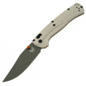 Benchmade Tagged Out CERAKOTE/PL 3.5" Green ELMAX White Grivory