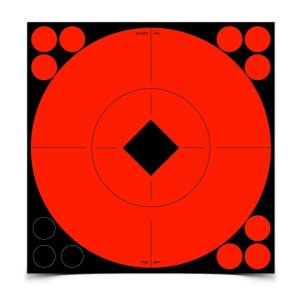 Birchwood Casey 33916 Target Spots 8 In Self-Adhesive 8-Pack Red/Orange