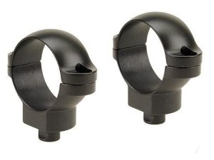 Leupold 1" Medium Steel Quick Release Scope Ring Set Matte Black 49974