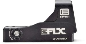 EOTECH EFLX Mini Reflex Red Dot Sight, 6 MOA Dot, Black, Aluminum Housing, 1x Magnification, 1.9x1.2x1 inch, 1.4oz