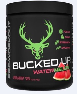 Bucked Up Pre-Workout Watermelon 30-Serving Powder Formula