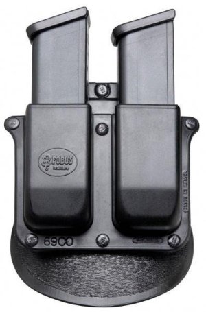 Fobus 6945HP Double Mag Pouch Black Polymer Paddle .45 ACP HK USP