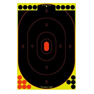 Birchwood Casey Shoot-N-C Silhouette Targets 12x18 Black/Yellow 12 Pack