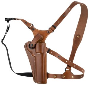 Galco GA128 Great Alaskan Tan Leather Chest Holster for Ruger GP100