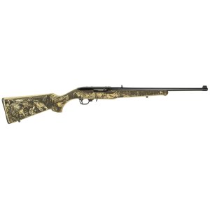 Ruger 31219 10/22 22LR Rifle 10+1 Grizzly Laminate 18.5" Black Matte