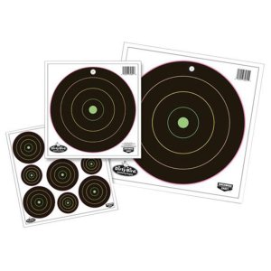 Birchwood Casey Dirty Bird Multi-Color Splattering Target 12" Bullseye Tagboard Hanging 10 Pack