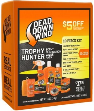 Dead Down Wind 2085 Odor Elimination Kit 10pc Field Spray Soap