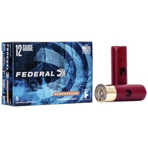 Federal Premium Power-Shok 12 Gauge 3 In 00 Buckshot 5 Rounds
