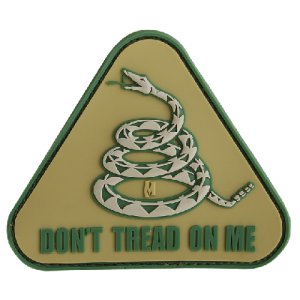 Maxpedition Don't Tread On Me Morale Patch PVC Velcro Back