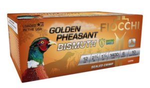 Fiocchi Golden Pheasant Bismuth #6 12GA 2.75In 1.25oz 1400fps