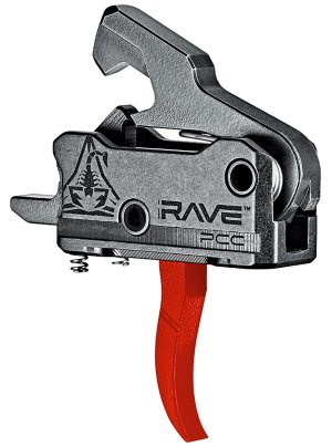 Rise Armament T017-PCC-RED RAVE-PCC Trigger, Red, Nitride, 3.5 lbs Pull