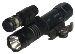 Leapers LT-ELP38Q-A LED Tactical Red Laser Flashlight, 150 Lumens, 23mm
