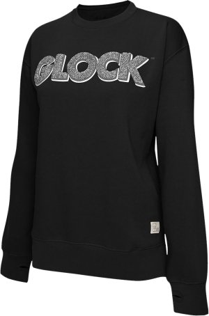 Glock AP96257 Crewneck Raglan Fleece Black Cotton/Polyester Large