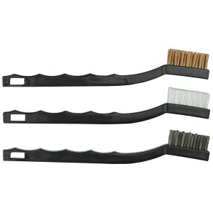 Outers 40835 Utility Gun Brush Set 3-Piece Nylon Phosphor Stainless Steel