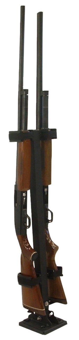 Rugged Suppressors Rugged Gear 10082 2-Gun Floor Mount Black