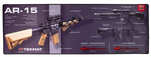 TekMat TEKR44AR15WPD AR-15 Ultra 44" Cleaning Mat, Water/Oil Resistant