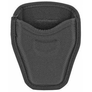 Bianchi 7334 Open Top Handcuff Case Black - Nylon Construction