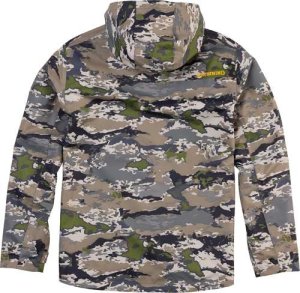 Browning Kanawha Rain Jacket Large Camo Waterproof Hood Repelling Tech