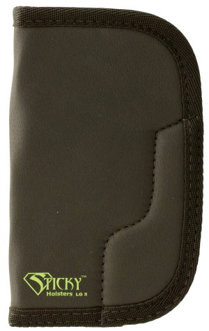Sticky Holsters LG5 Black/Green Ambidextrous Holster for 4" Revolvers