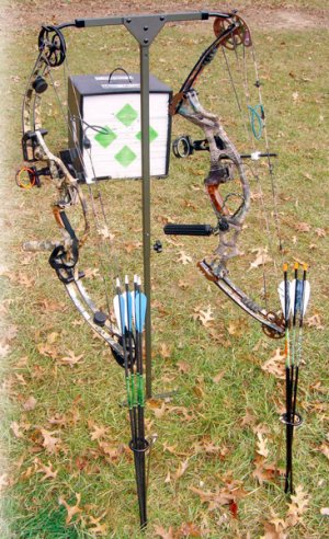 HME HME-APH Archers Practice Hanger with Dual Sided Hooks & Arrow Caddys